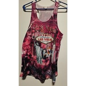 Banana Expression New York - Las Vegas Studded Tank -  Size Medium